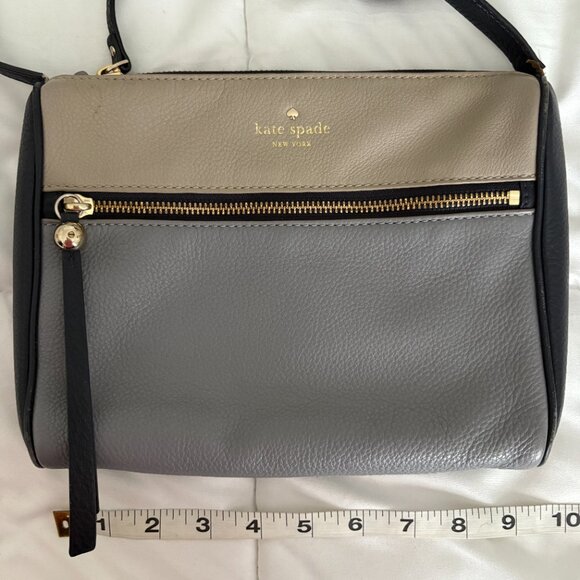 Kate Spade Leather Crossbody Color Block 3 Tone Bag - Picture 3 of 12
